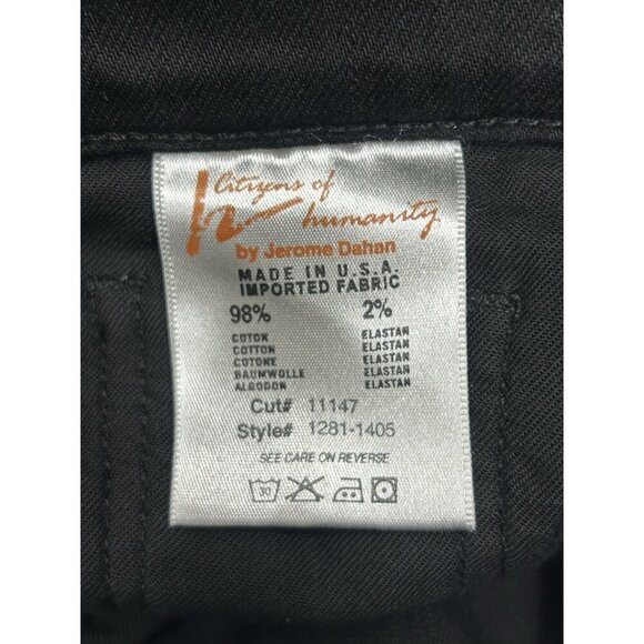 Citizens Of Humanity Kelly Low Rise Bootcut Womens Jeans Black 32 TALL 34x36 - Picture 9 of 9